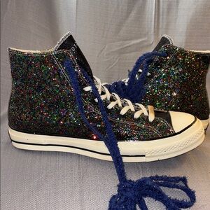 Converse X JW Anderson 70 Hi “ glitter pack – black multicolor